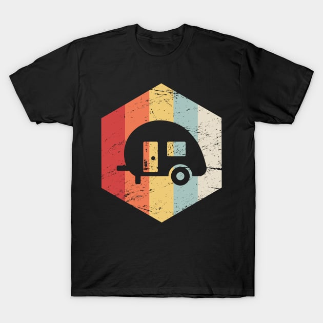 Retro Camper RV Icon T-Shirt by MeatMan